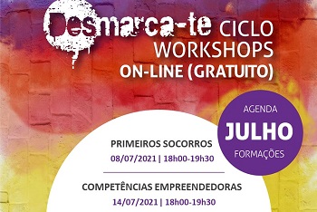 Ciclo formativo promove 4 workshops em julho