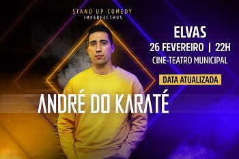 André do Karaté vai estar em Elvas, a 26 de fevereiro