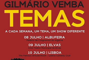“Temas” traz Gilmário Vemba ao Cine-Teatro de Elvas